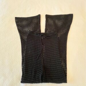 Superdown Black Crochet Pants